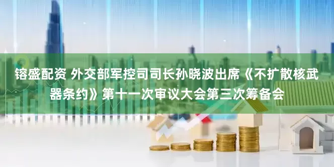 镕盛配资 外交部军控司司长孙晓波出席《不扩散核武器条约》第十一次审议大会第三次筹备会